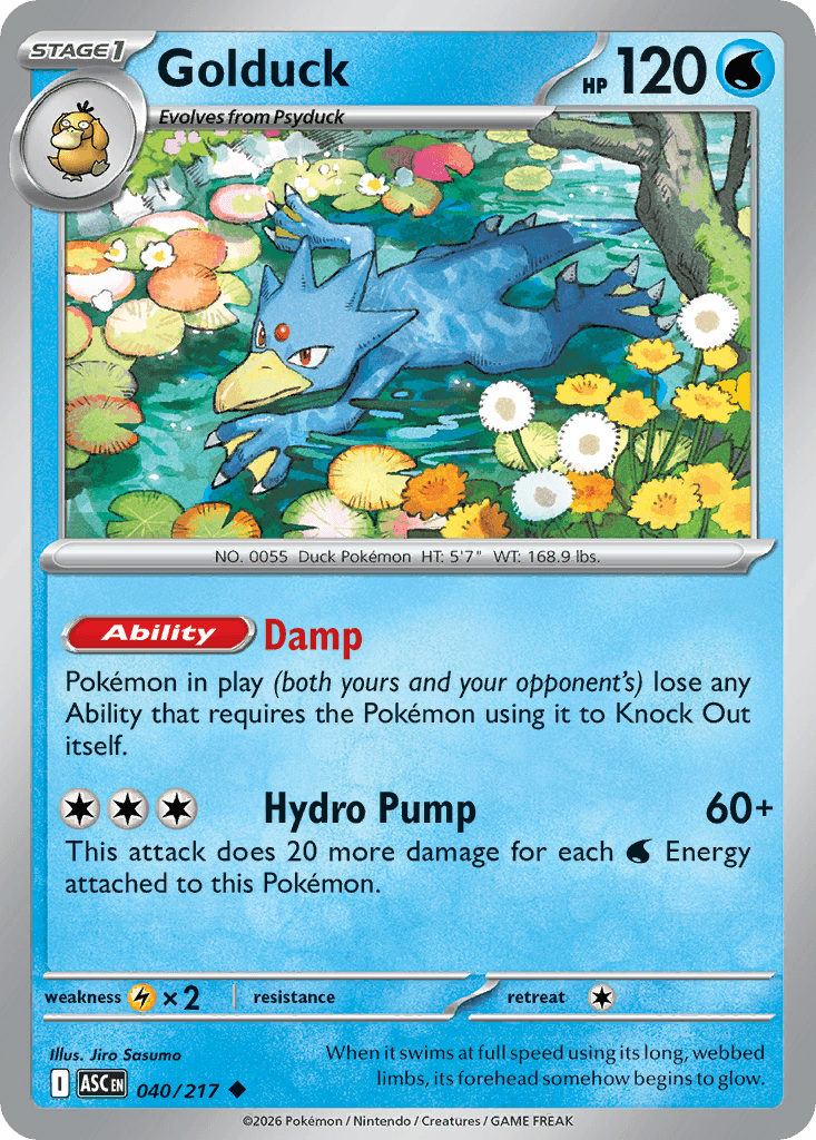 Golduck, 40/217, Standard