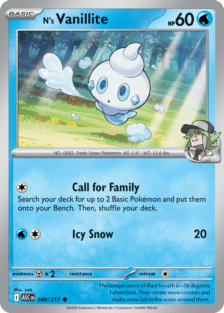 N's Vanillite, 49/217, Standard