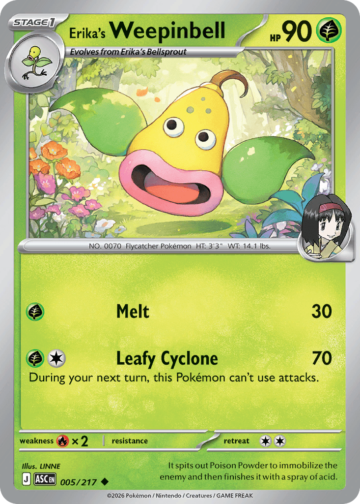 Erika's Weepinbell, 5/217, Standard