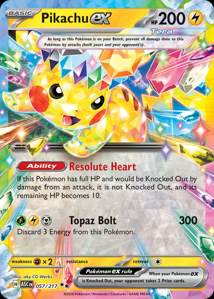 Pikachu ex, 57/217, Standard