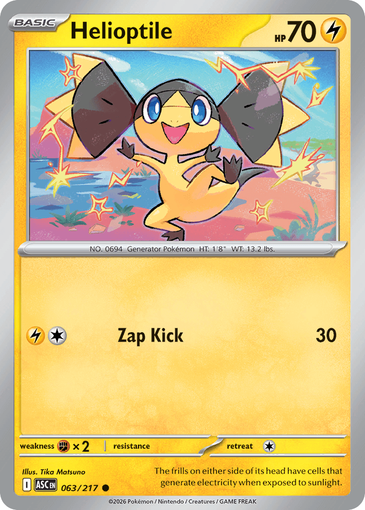 Helioptile, 63/217, Standard
