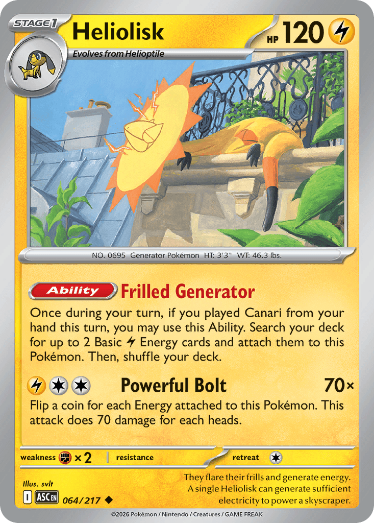 Heliolisk, 64/217, Standard