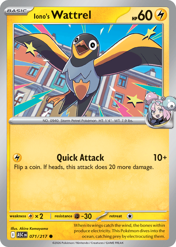 Iono's Wattrel, 71/217, Standard