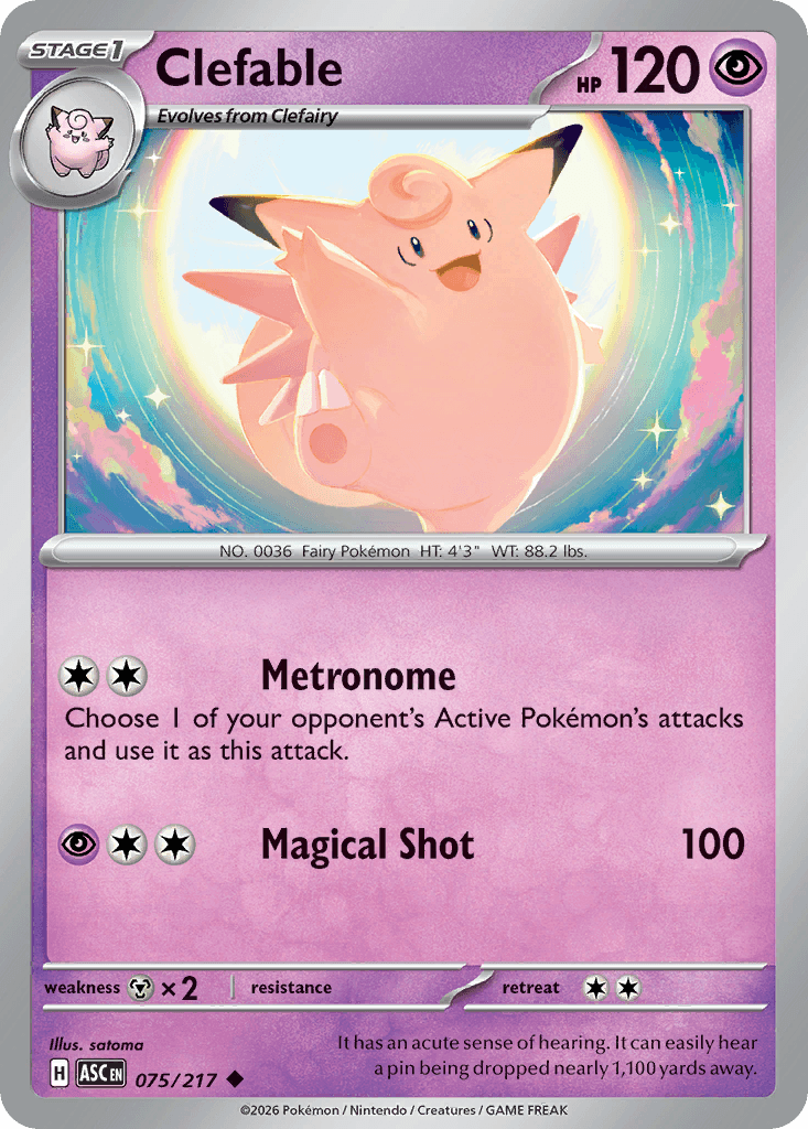 Clefable, 75/217, Standard