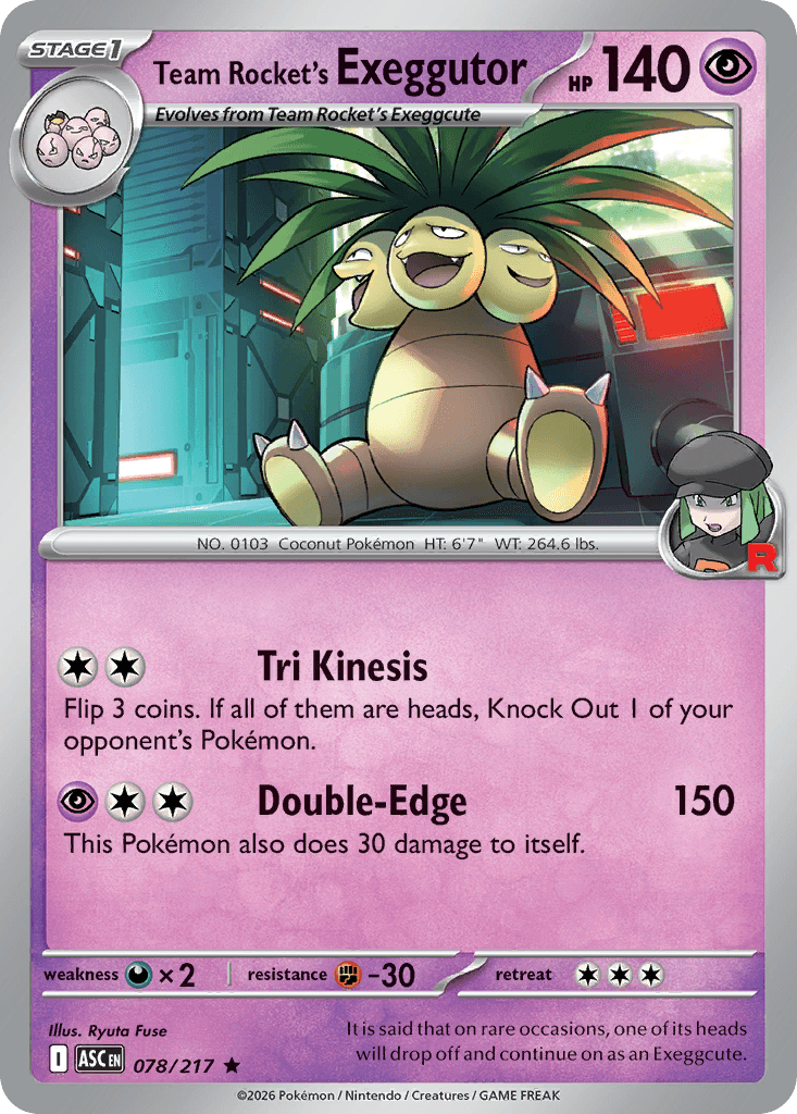 Team Rocket's Exeggutor, 78/217, Standard