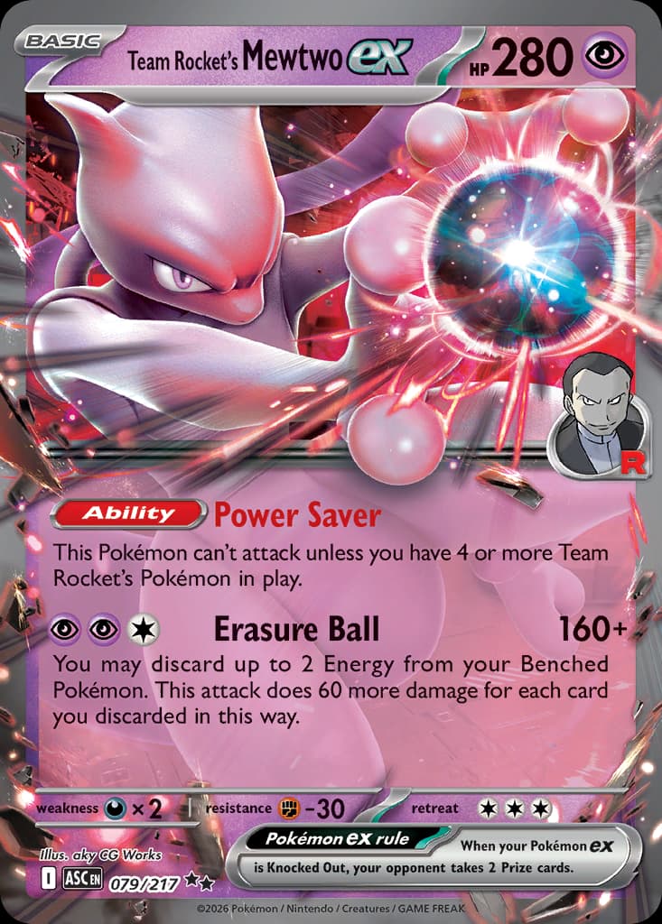 Team Rocket's Mewtwo ex, 79/217, Standard