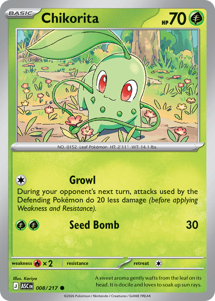Chikorita, 8/217, Standard