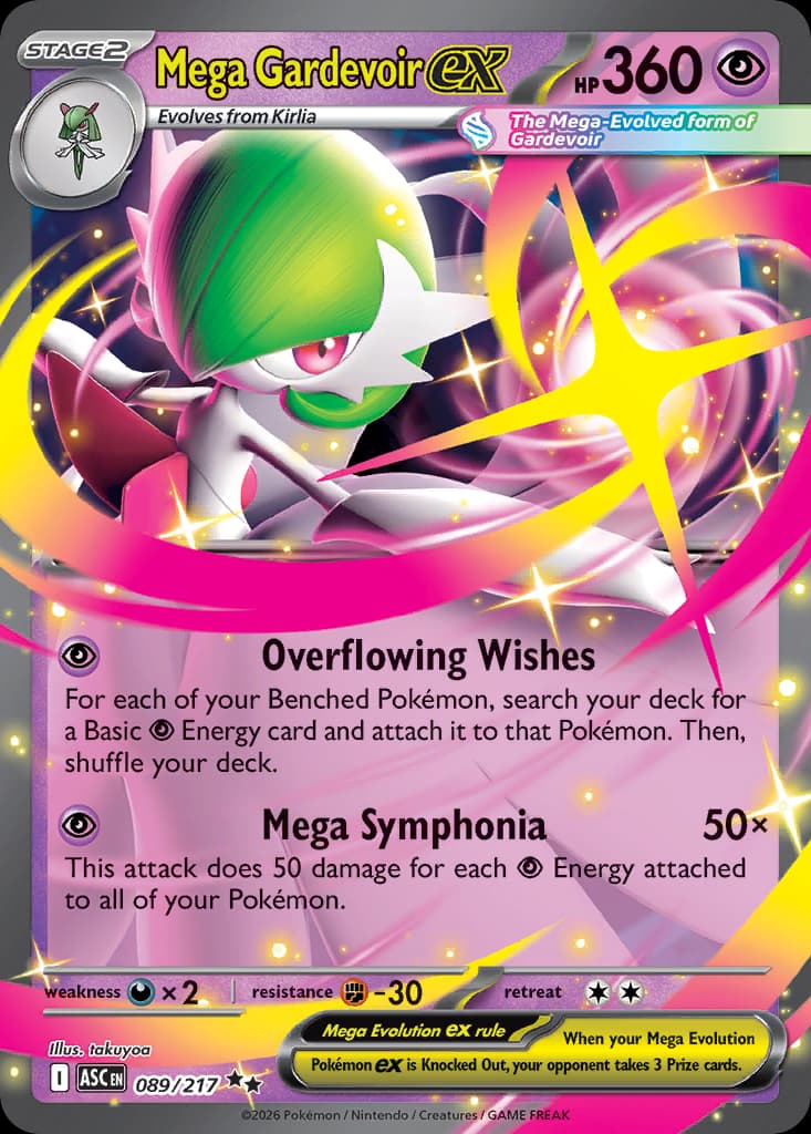 Mega Gardevoir ex, 89/217, Standard