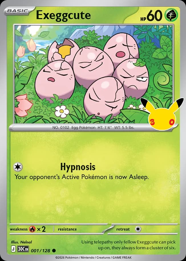 Exeggcute, 1/128, Standard