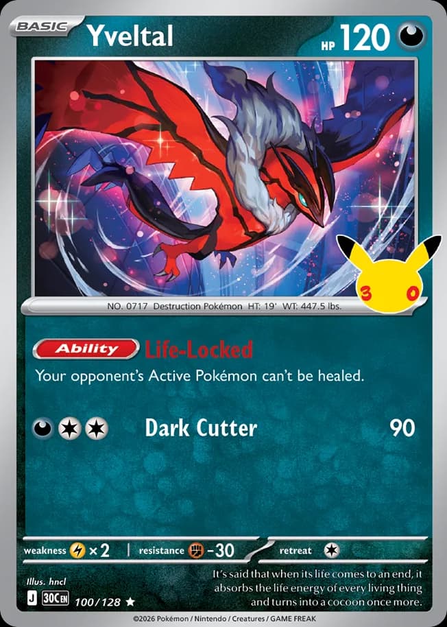 Yveltal, 100/128, Standard