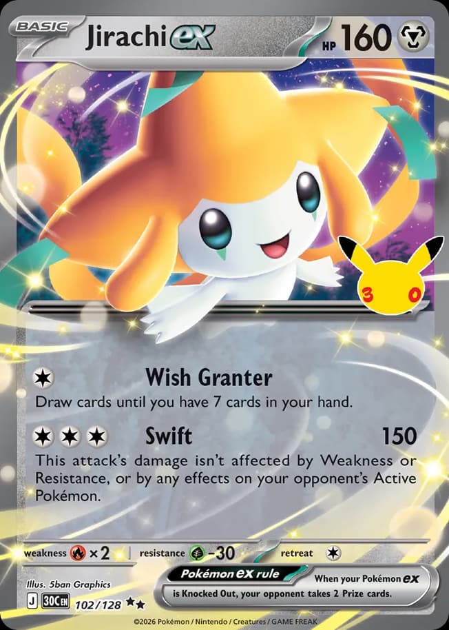 Jirachi ex, 102/128, Standard