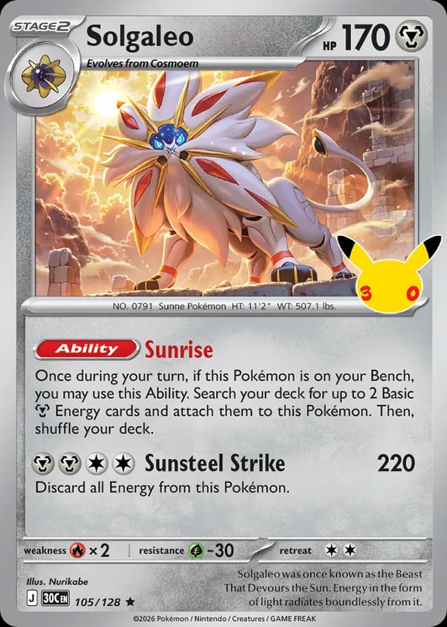 Solgaleo, 105/128, Standard