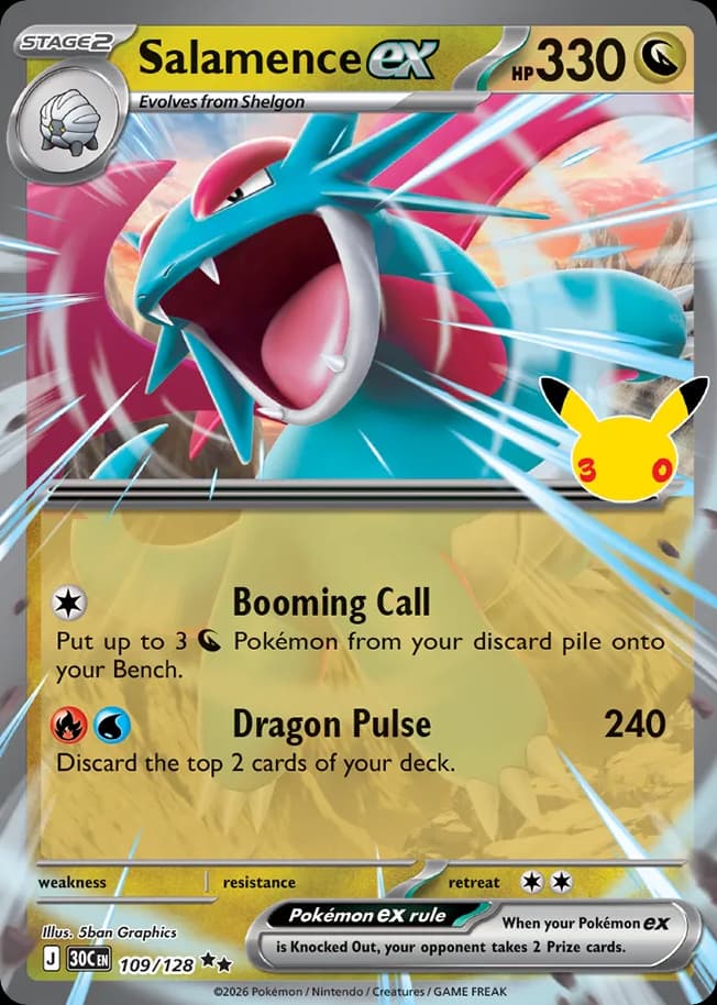 Salamence ex, 109/128, Standard