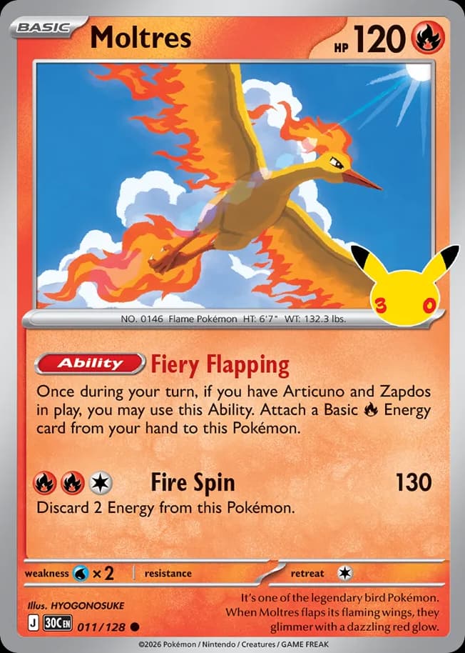 Moltres, 11/128, Standard