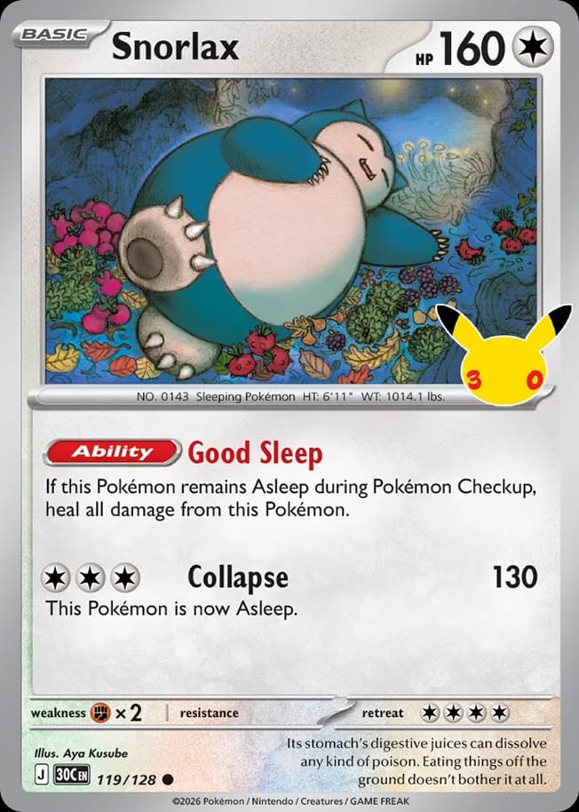 Snorlax, 119/128, Standard