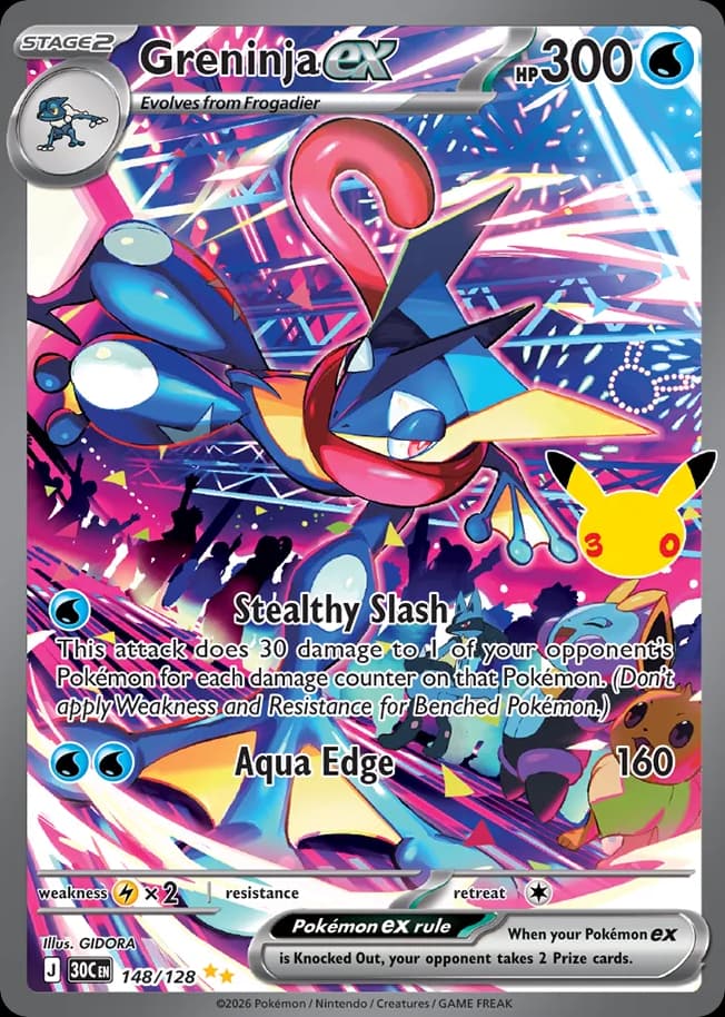 Greninja ex, 148/128, Standard
