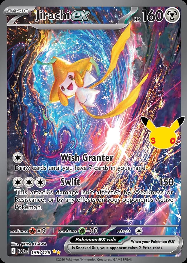 Jirachi ex, 155/128, Standard