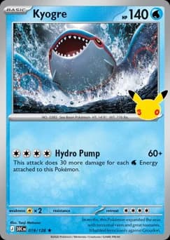Kyogre, 19/128, Standard