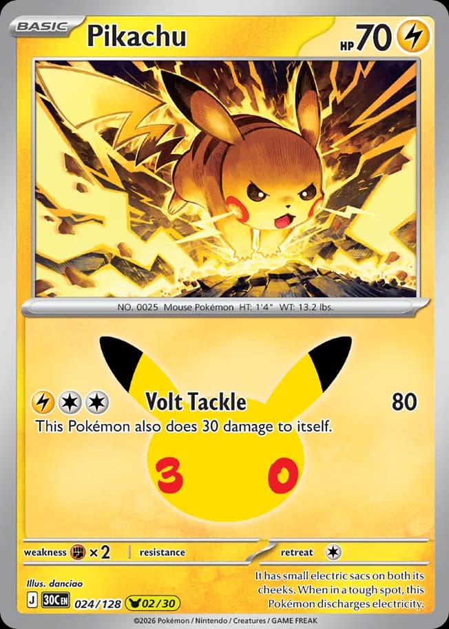 Pikachu, 24/128, Standard
