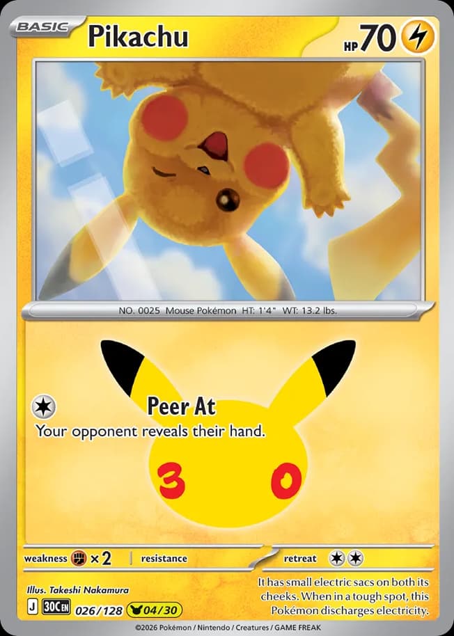 Pikachu, 26/128, Standard