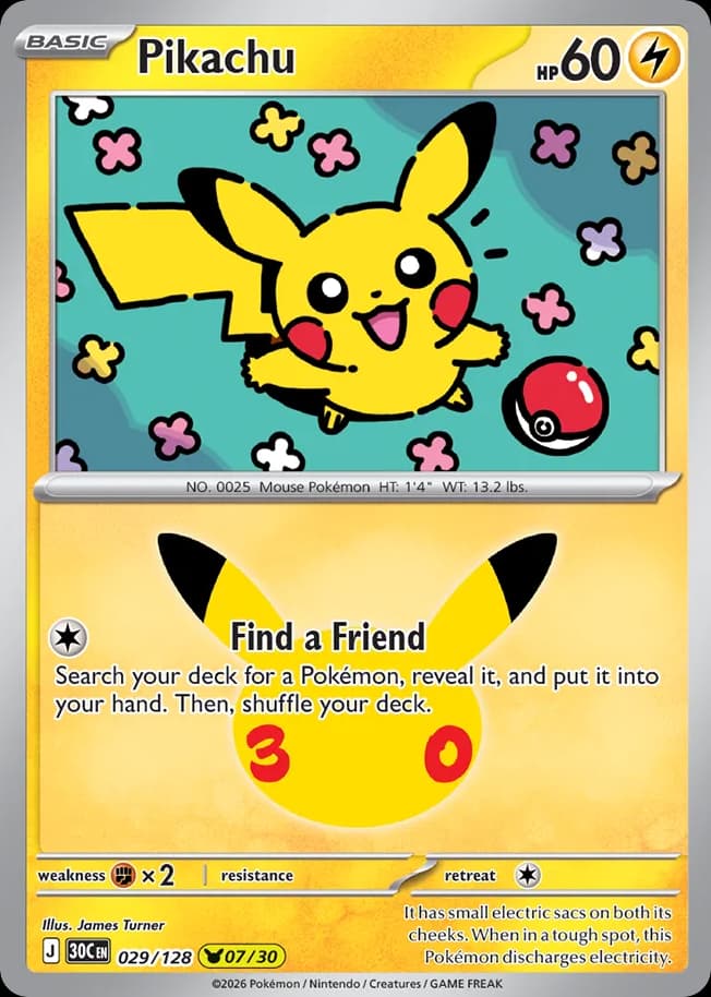 Pikachu, 29/128, Standard