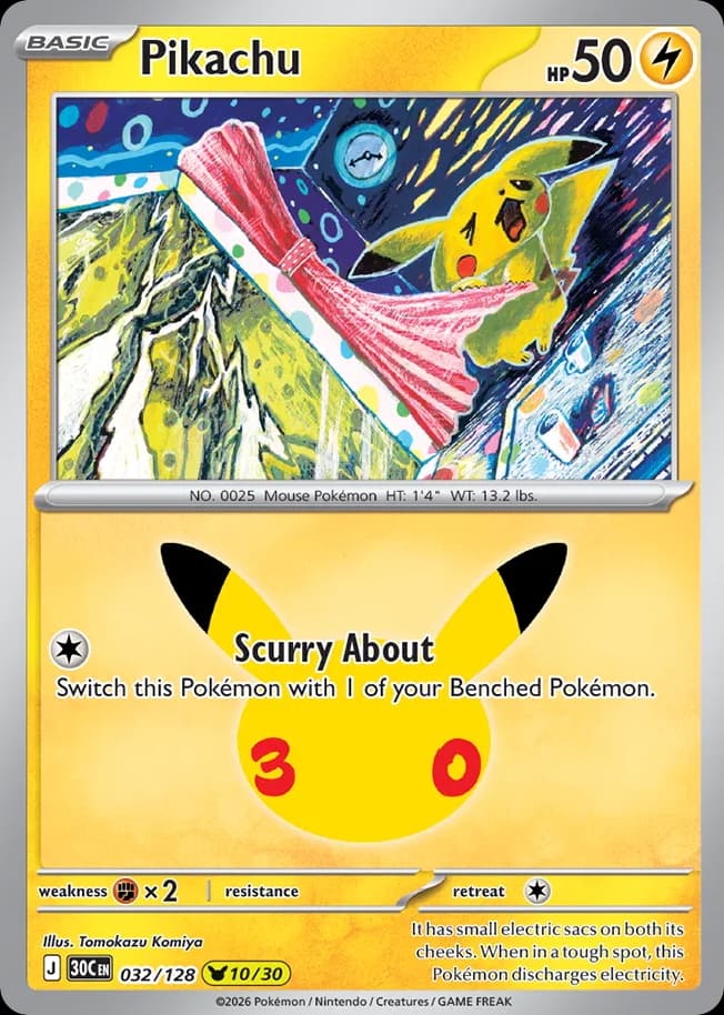 Pikachu, 32/128, Standard