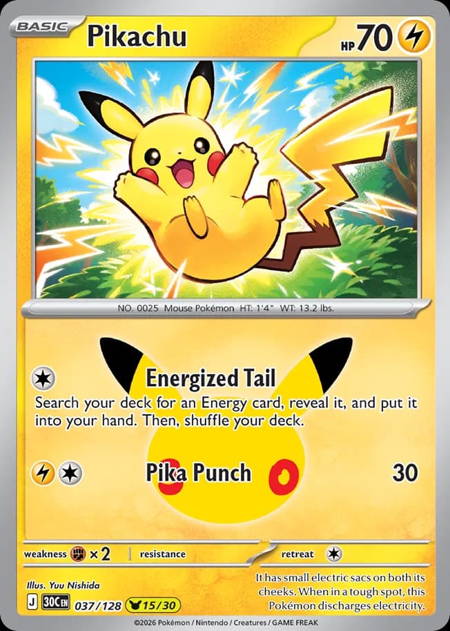 Pikachu, 37/128, Standard