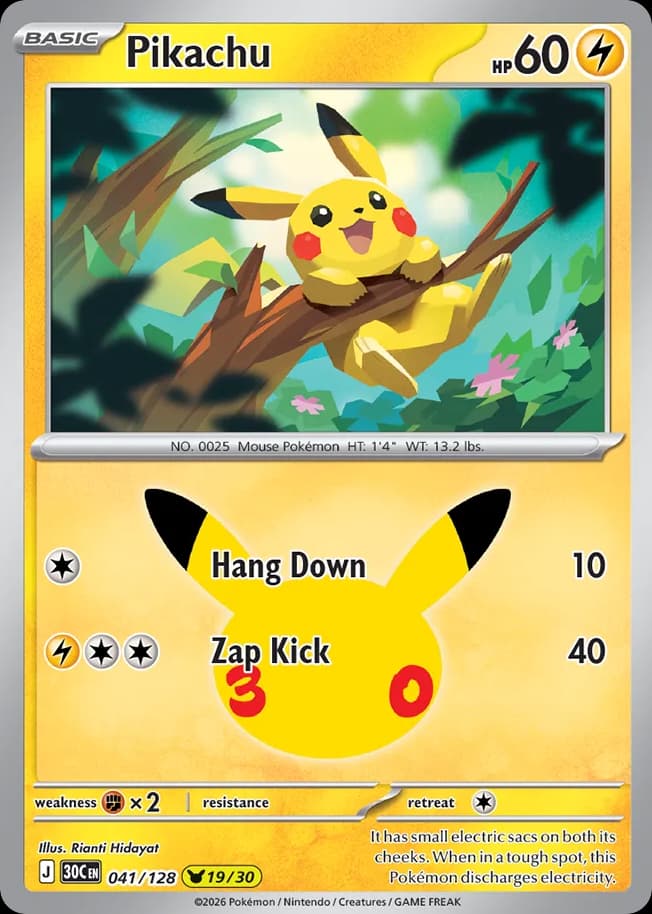 Pikachu, 41/128, Standard