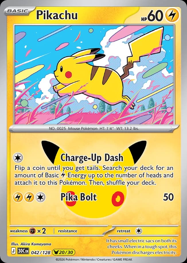 Pikachu, 42/128, Standard