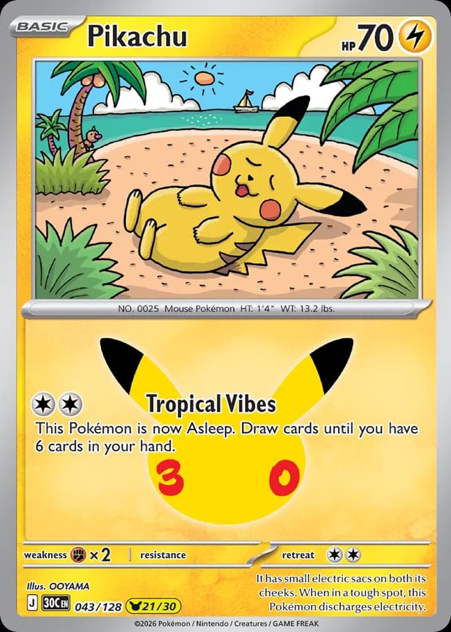 Pikachu, 43/128, Standard