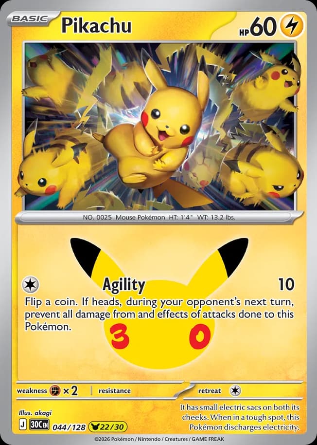 Pikachu, 44/128, Standard