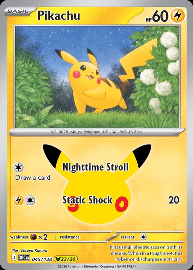 Pikachu, 45/128, Standard
