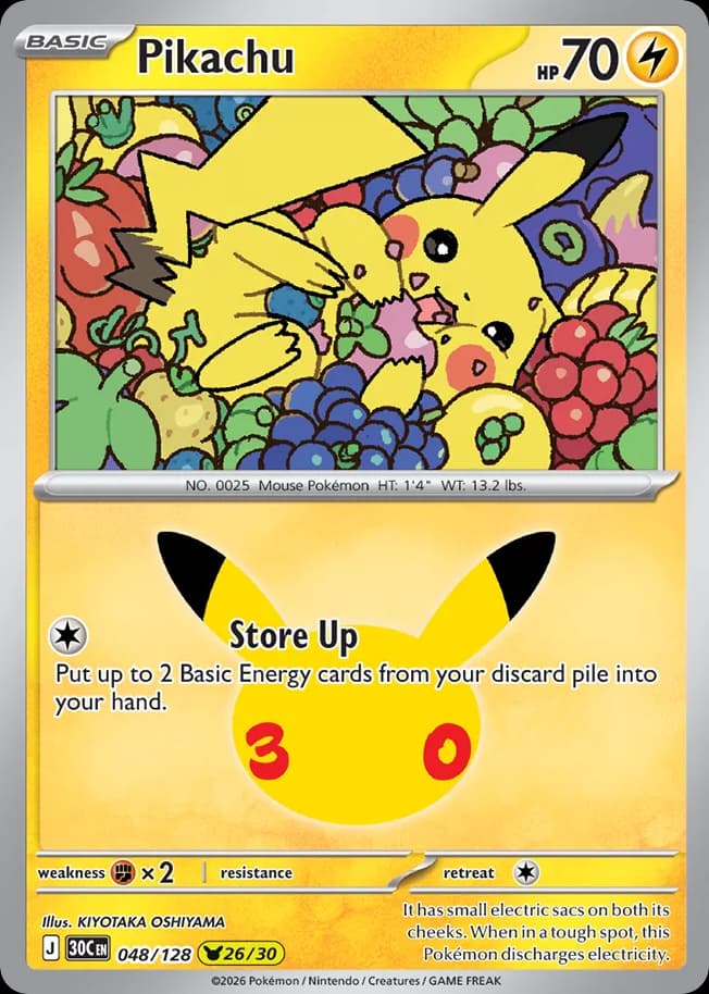 Pikachu, 48/128, Standard