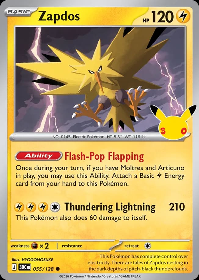 Zapdos, 55/128, Standard