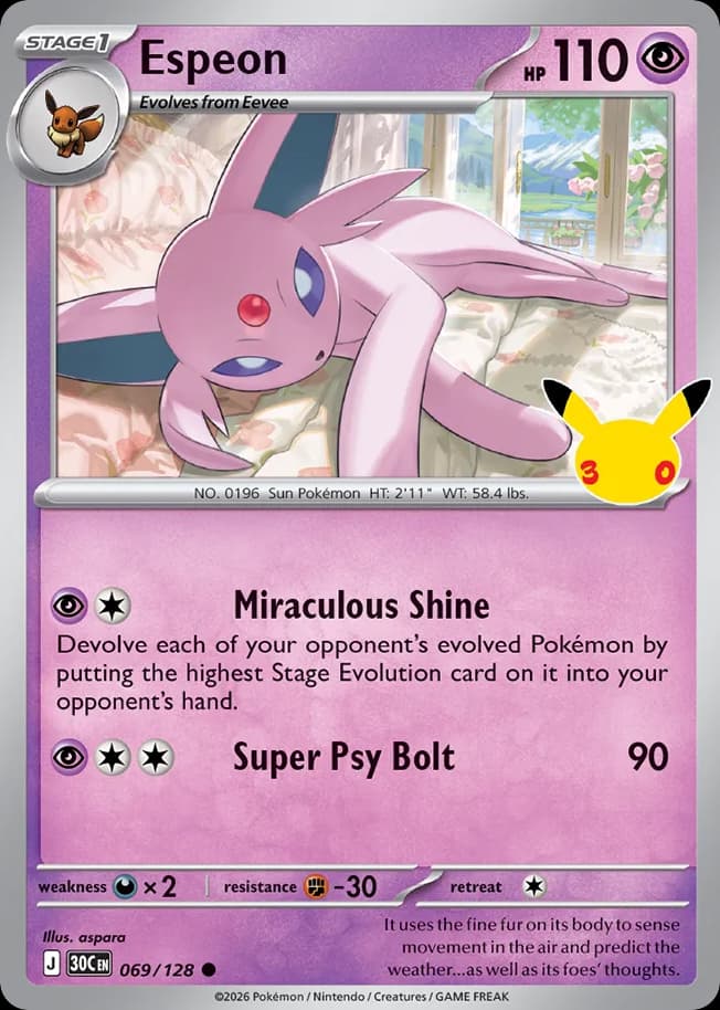Espeon, 69/128, Standard