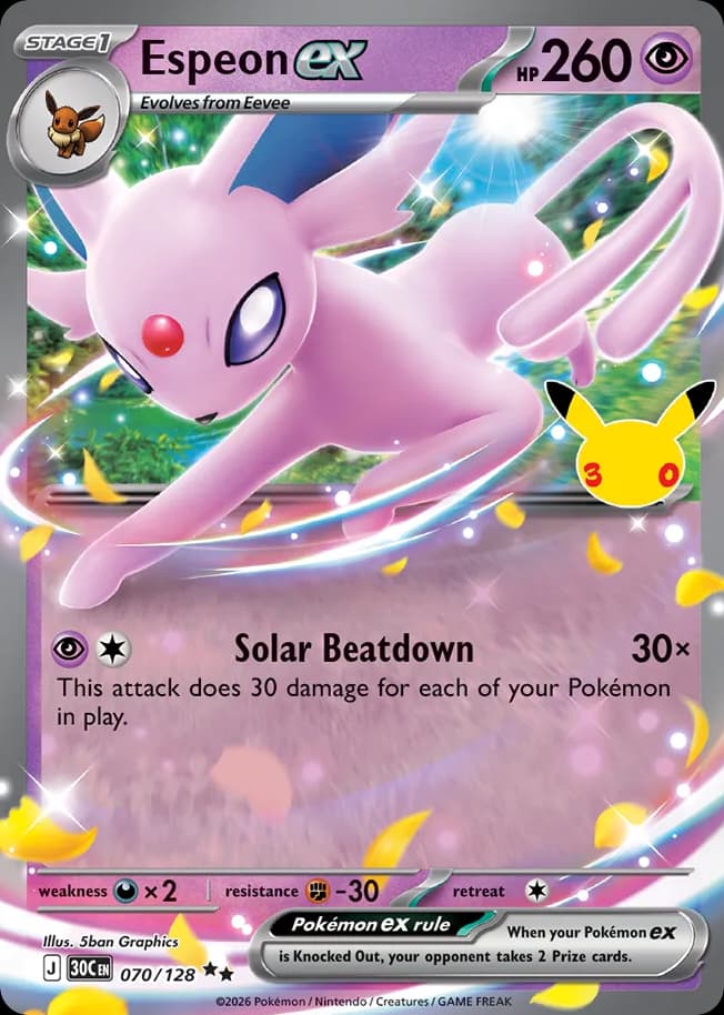 Espeon ex, 70/128, Standard
