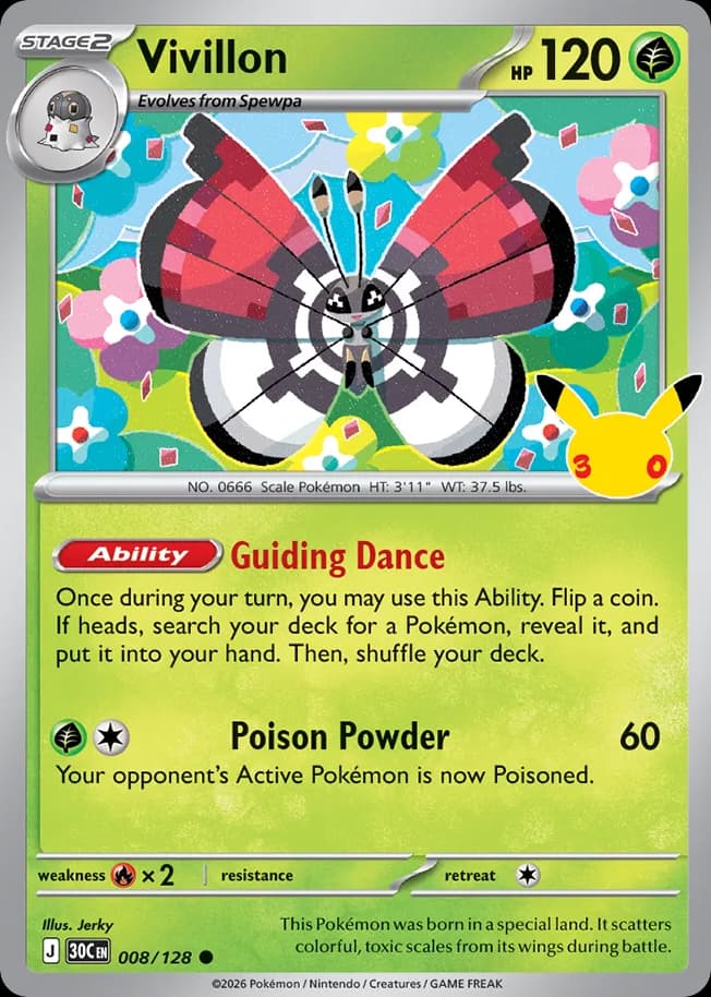 Vivillon, 8/128, Standard