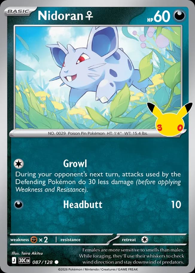 Nidoran ♀, 87/128, Standard