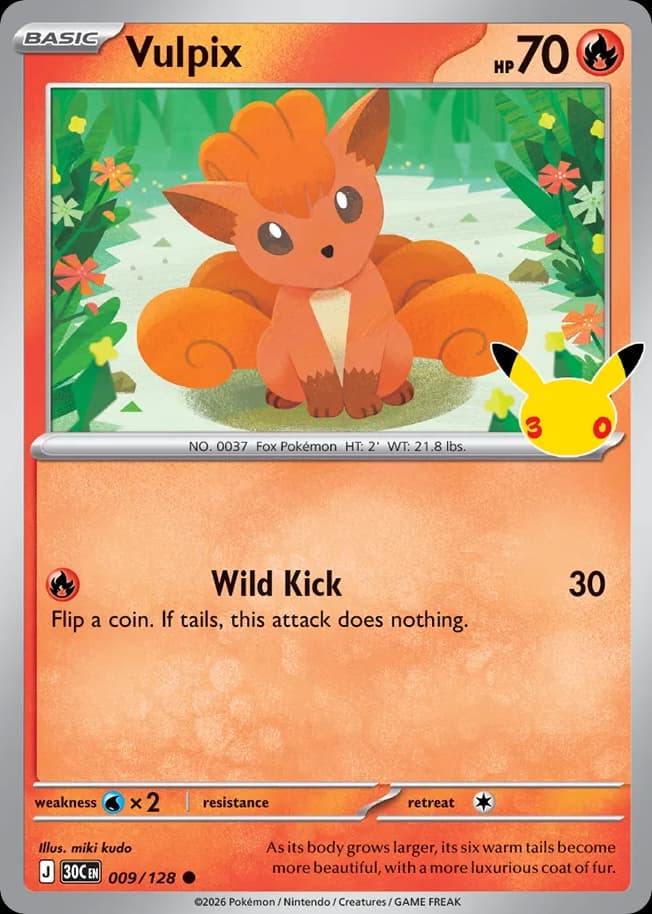 Vulpix, 9/128, Standard