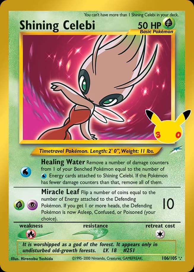 Shining Celebi, 106, Standard
