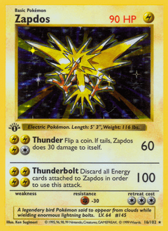 Zapdos, 16/102, Unlimited