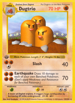 Dugtrio, 19/102, Unlimited