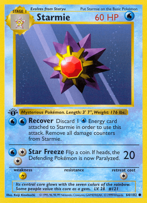 Starmie, 64/102, Unlimited