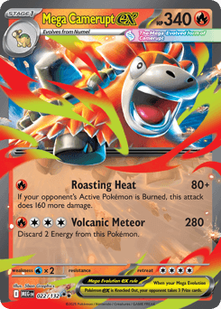 Mega Camerupt ex, 22/132, Standard
