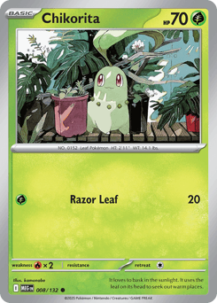 Chikorita, 8/132, Standard