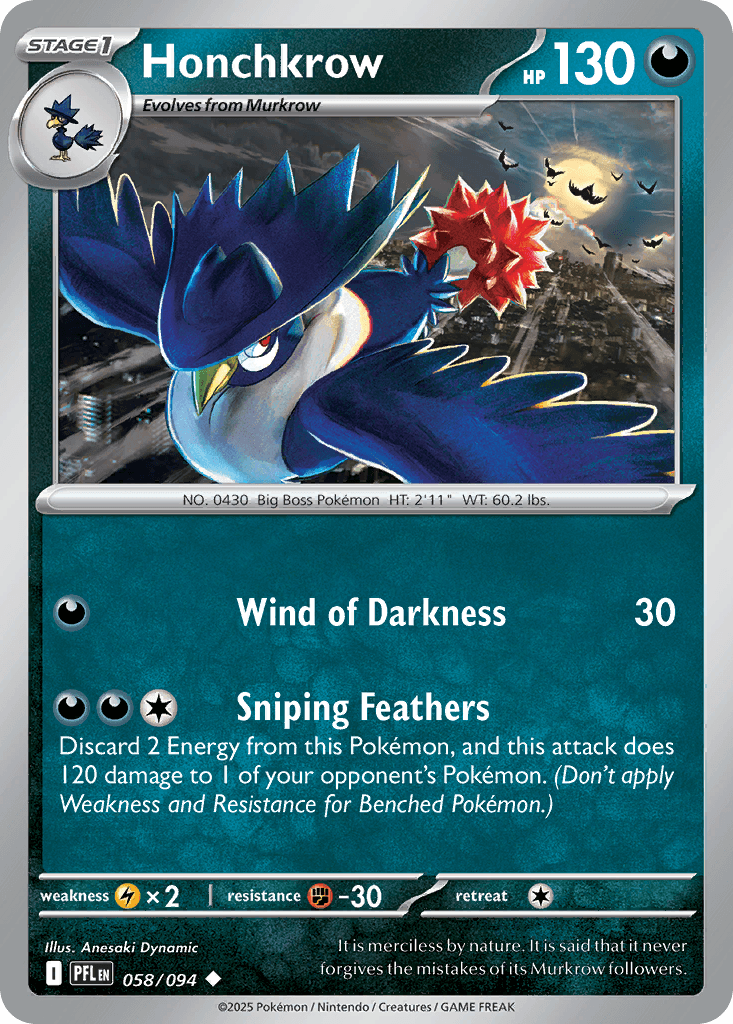 Honchkrow, 58/94, Standard