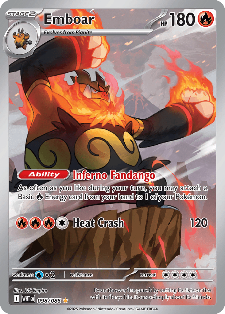 Emboar, 98/86, Standard
