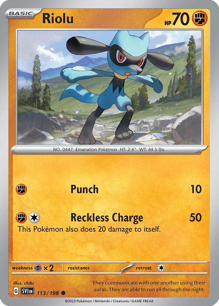 Riolu, 113/198, Standard