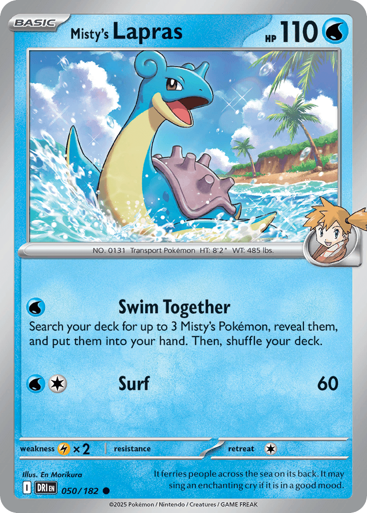 Misty's Lapras, 50/182, Standard