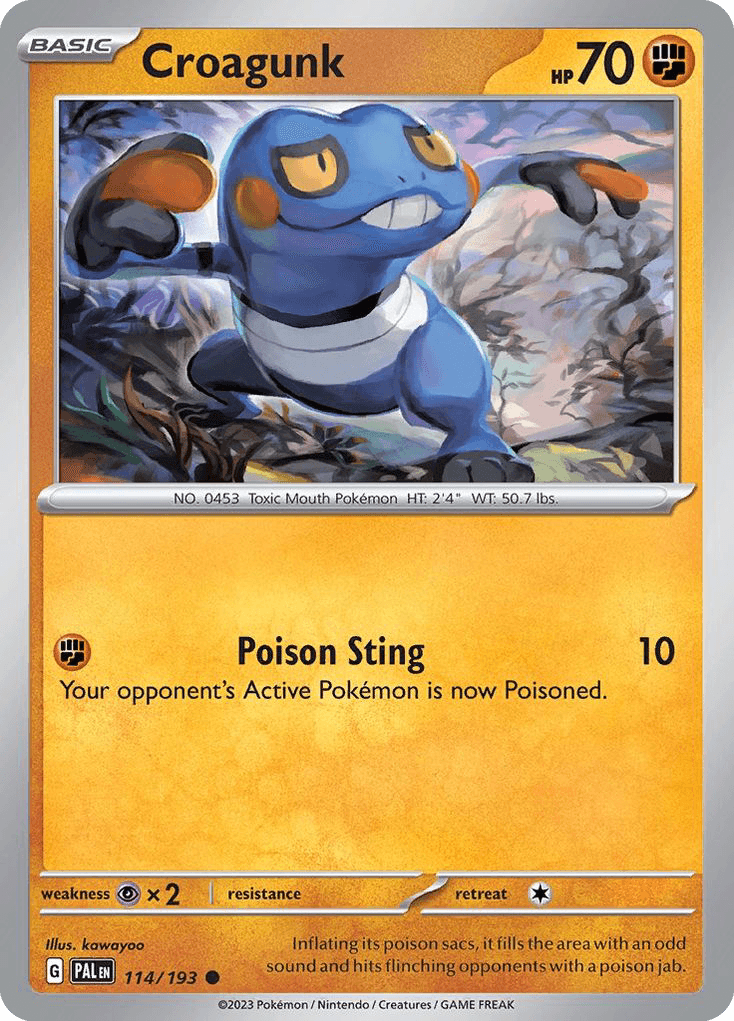 Croagunk, 114/193, Standard